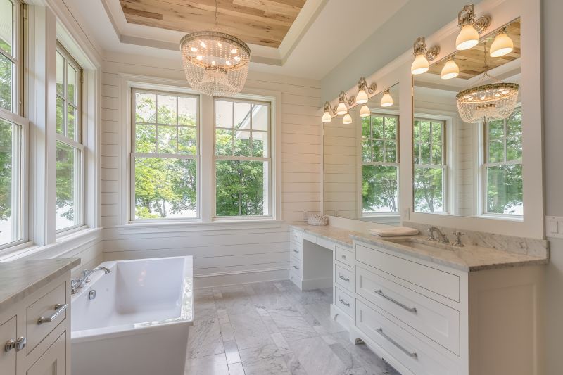 Bathroom with Large Windows
